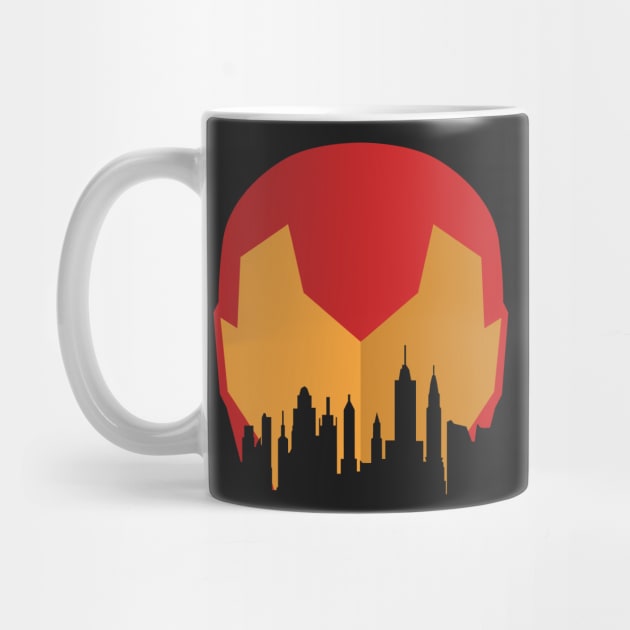 Iron-Man Cityscape by ArtbyCorey